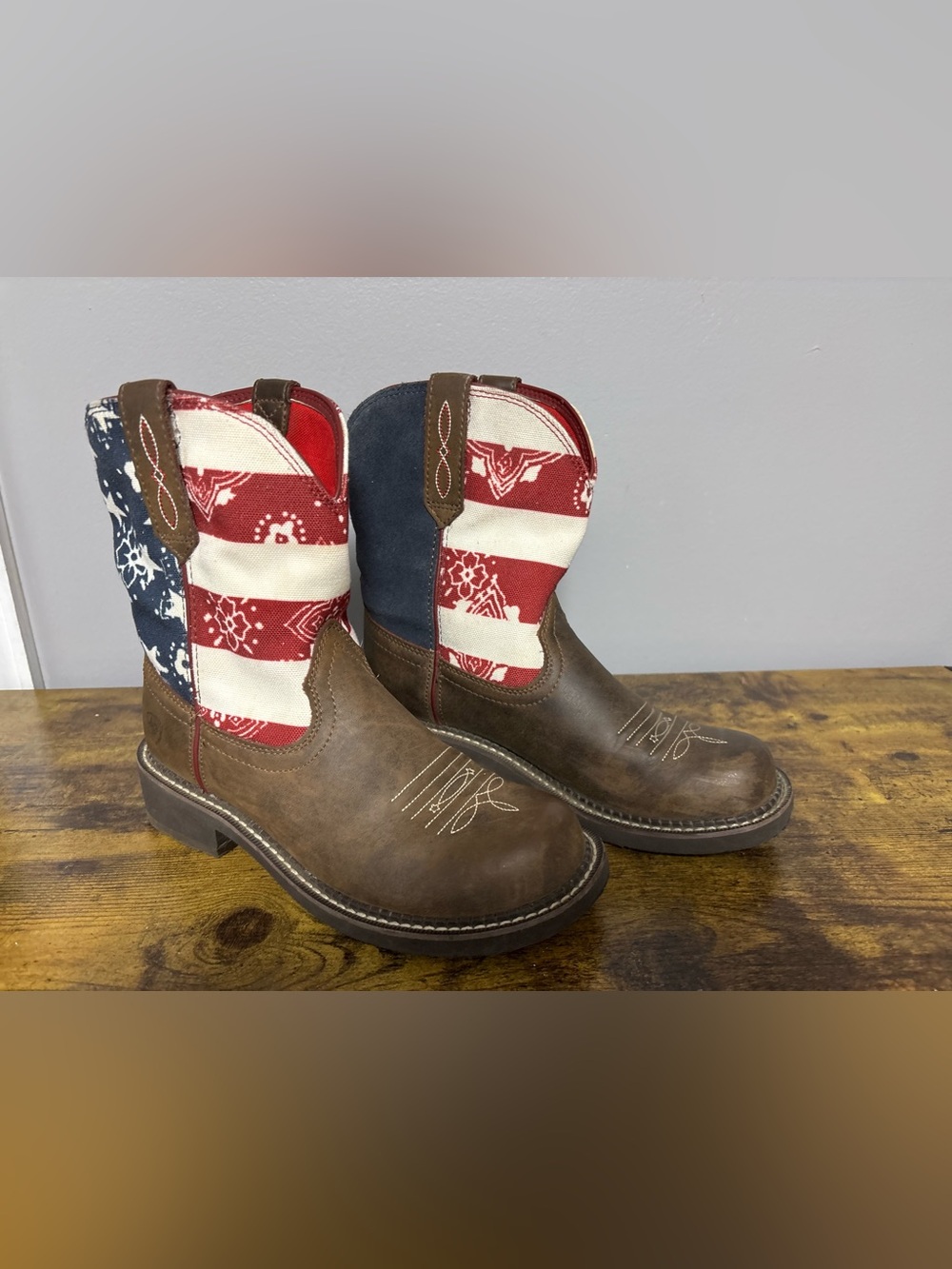 Fatbaby Heritage Western Patriotic Boot size 8B - Picture 3 of 12